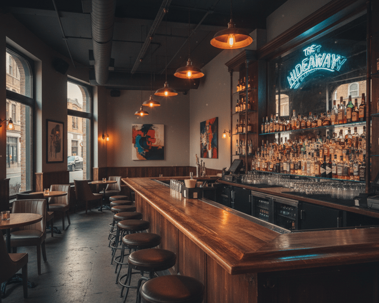 Bar vide sans clients