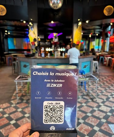 QR Code ZIKER au bar